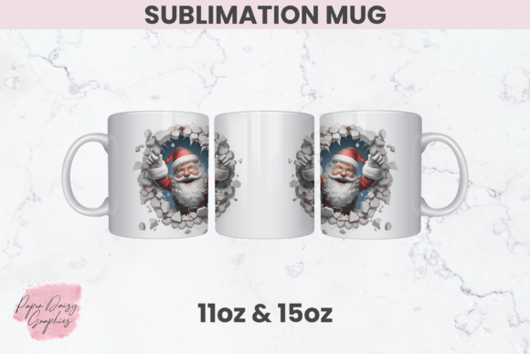 Christmas 3D Santa Sublimation Mug: A Review for Illustrations Sellers