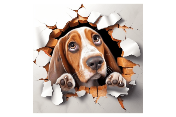 Christmas Basset Hound Broken Wall 3 Review for Sellers