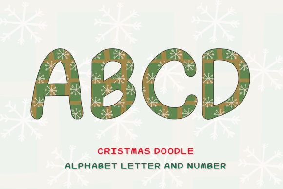 Christmas Doodle Alphabet Letter 7 Review for Illustrations