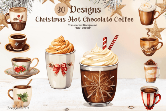 Christmas Hot Chocolate Coffee Clipart Review