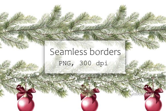 Christmas Tree Garland Clipart 2: A Designer's Review for Illustrations