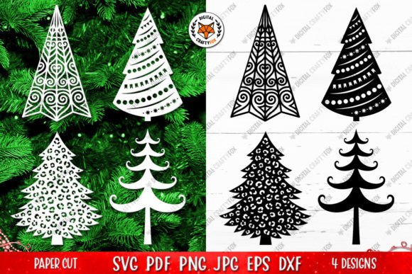 Christmas Tree Ornament Paper Cut SVG Review