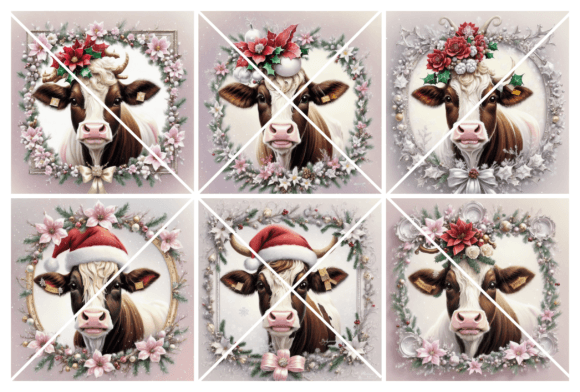 Cute Christmas Cow Review: Festive Illustrations for Branding