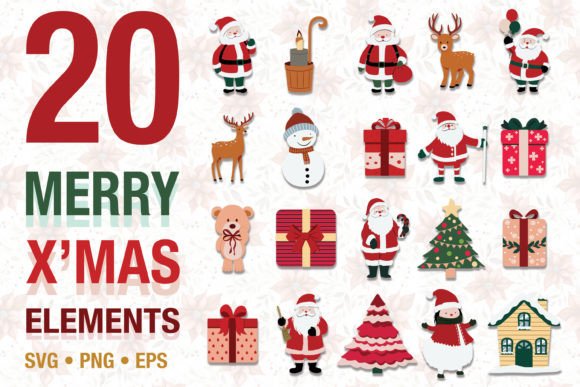 Cute Scandinavian Christmas Collection for Branding and Illustrations