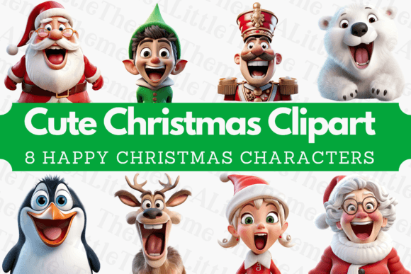 Happy Christmas Character Clipart Review