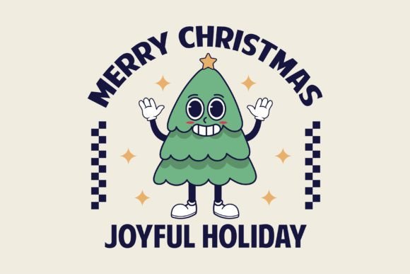 Merry Christmas and Happy New Year Greet Illustrations Review